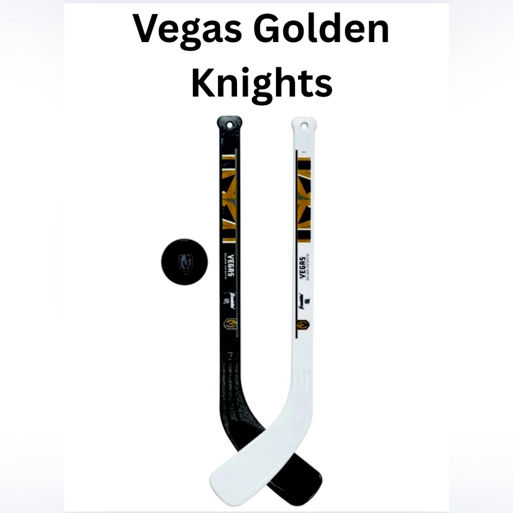 Vegas Golden Knights NHL Mini Hockey Stick & Ball Set by Franklin Sports